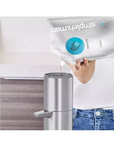 Distributeur de Savon à Capteur - Grande Capacité 946 ml - Inox Brossé - Simplehuman