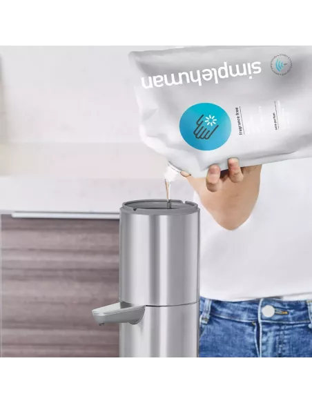Distributeur de Savon à Capteur - Grande Capacité 946 ml - Inox Brossé - Simplehuman