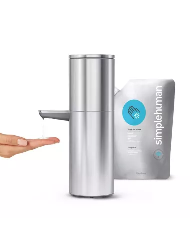 Distributeur de Savon à Capteur - Grande Capacité 946 ml - Inox Brossé - Simplehuman