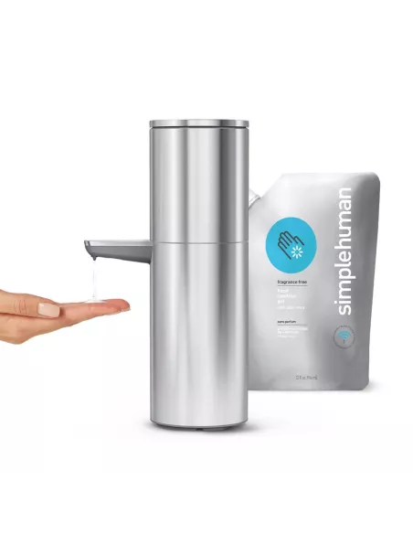 Distributeur de Savon à Capteur - Grande Capacité 946 ml - Inox Brossé - Simplehuman