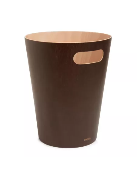 Corbeille à Papier en Bois Woodrow Marron