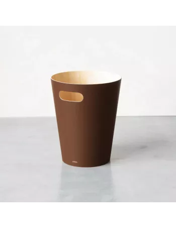 Corbeille à Papier en Bois Woodrow Marron 2