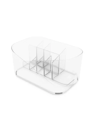 Organiseur de cosmétiques compartimenté - Glam - transparent
