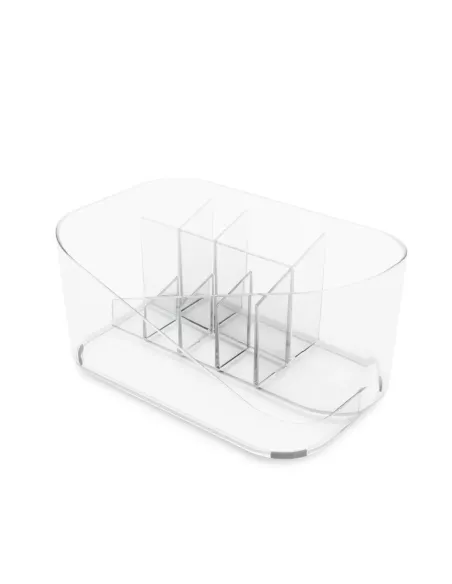 Organiseur de cosmétiques compartimenté - Glam - transparent