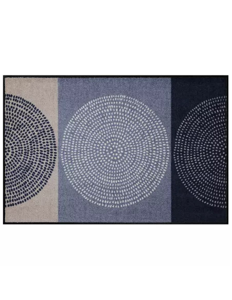 Tapis grand format large 75 x120cm Nestor type Denim