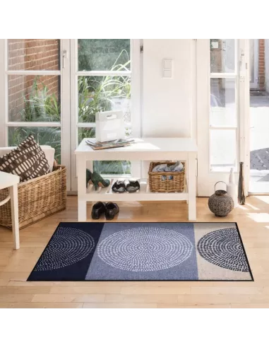 Tapis Entrée Contemporain Nestor Denim 75x120