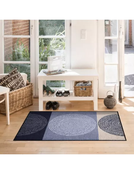Tapis Entrée Contemporain Nestor Denim 75x120