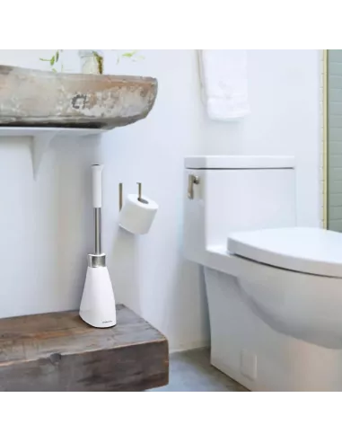 Brosse WC étroite blanche - Simplehuman