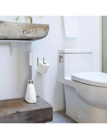 Brosse WC étroite blanche - Simplehuman