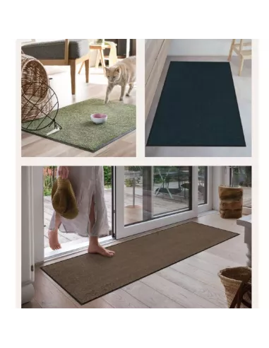 Tapis absorbant et antidérapant Uni - 7 tailles et 10 Couleurs au choix