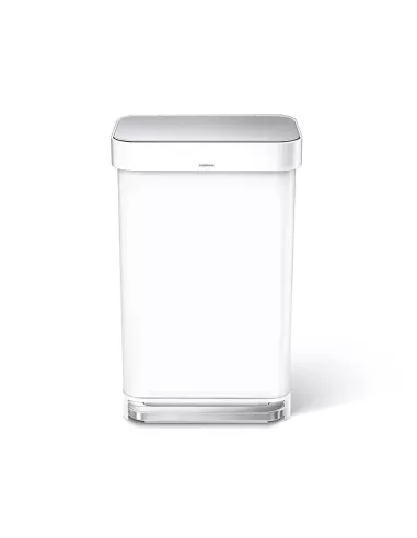 Poubelle Design à Pédale Rectangulaire 45L Inox Brossé - Simplehuman
