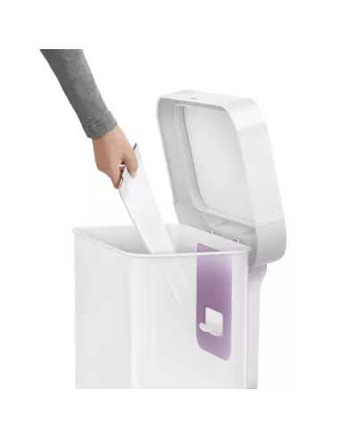 Poubelle Design à Pédale Rectangulaire 45L Inox Brossé - Simplehuman