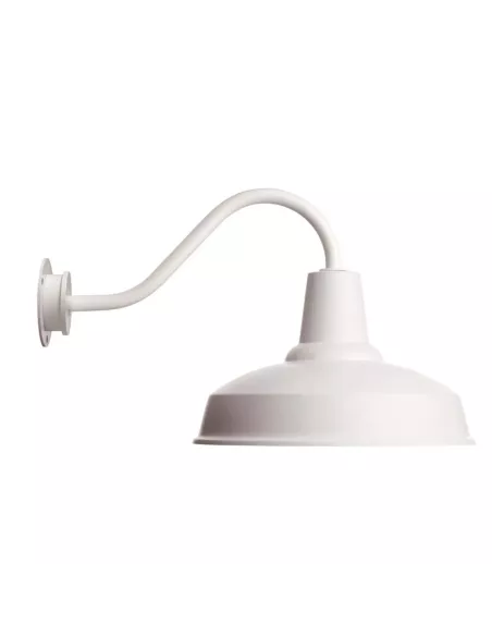 Applique Murale Intérieur/Extérieur Barn - ⌀36cm x 53cm - Blanc