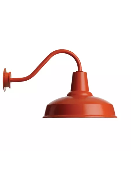 Applique Murale Intérieur/Extérieur Barn - ⌀36cm x 53cm - Orange foncé