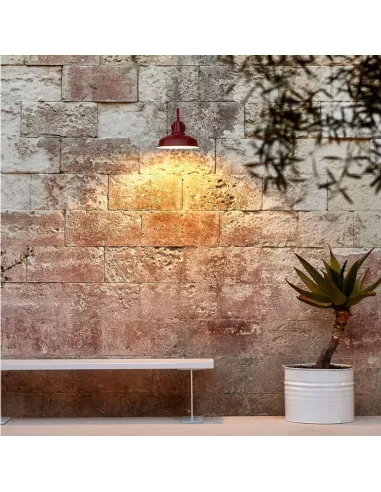 Applique Murale Intérieur/Extérieur Barn - ⌀36cm x 53cm - Orange foncé