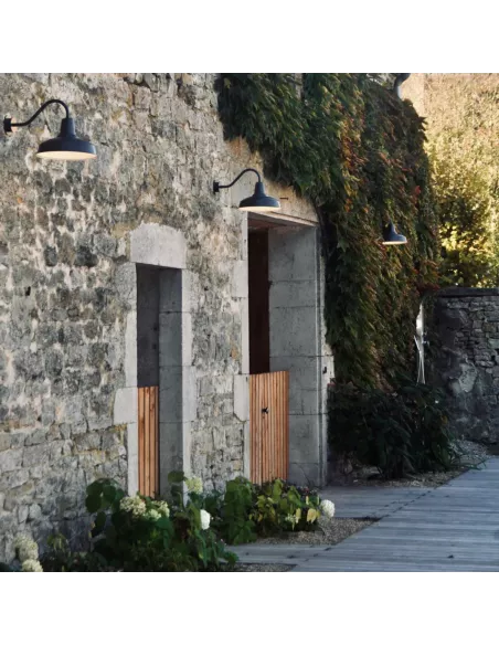 Applique Murale Intérieur/Extérieur Barn - ⌀36cm x 53cm - Noir