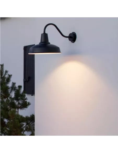 Applique Murale Intérieur/Extérieur Barn - ⌀36cm x 53cm - Noir