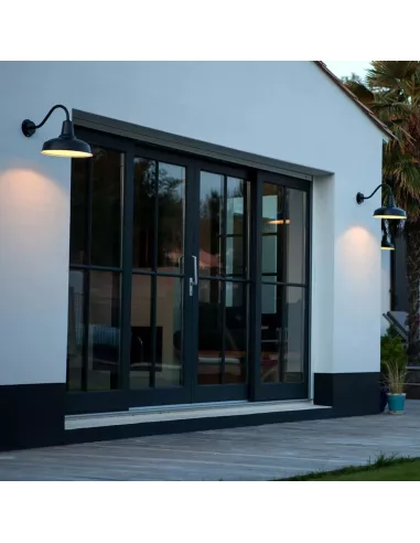 Applique Murale Intérieur/Extérieur Barn - ⌀36cm x 53cm - Noir