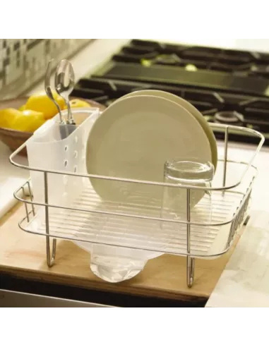 Egouttoir Vaisselle Compact Acier Inoxydable  - Simplehuman