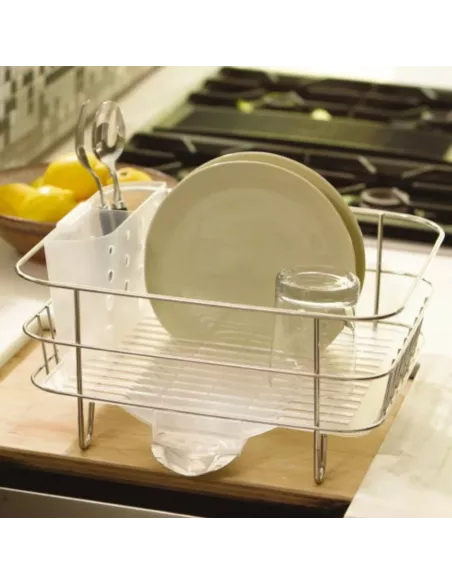 Egouttoir Vaisselle Compact Acier Inoxydable  - Simplehuman