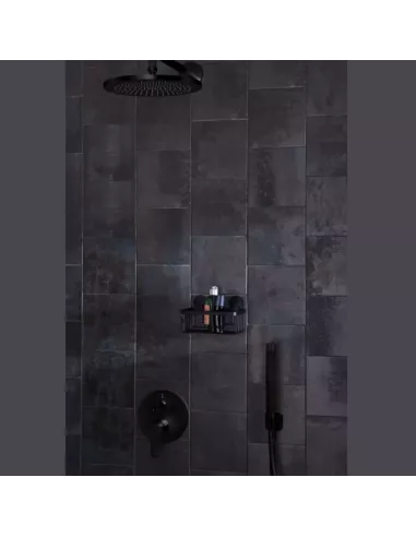 Porte Savon Mural Auto-Adhésif Rocco Noir - Kleine Wolke