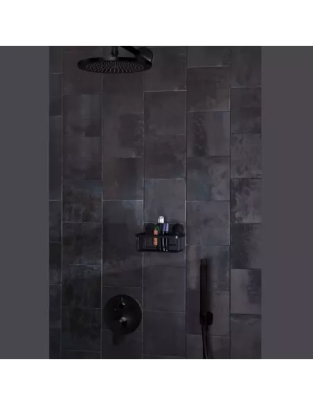 Porte Savon Mural Auto-Adhésif Rocco Noir - Kleine Wolke