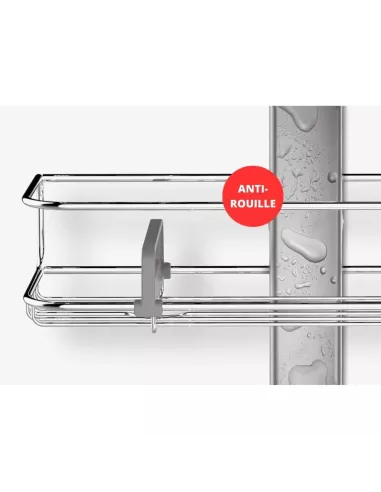 Serviteur de Douche Télescopique - Hauteur de 1.8 m à 2.7 m - BT1062 - Simplehuman