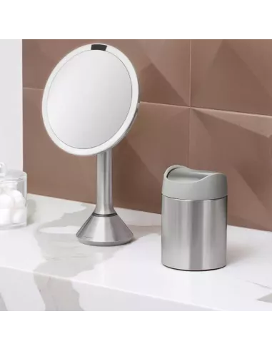 Mini Poubelle à bascule - 1,5L  - Inox Brossé