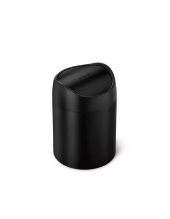 Mini Poubelle à bascule - 1,5L  - Noir Mat
