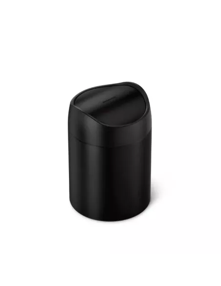 Mini Poubelle à bascule - 1,5L  - Noir Mat