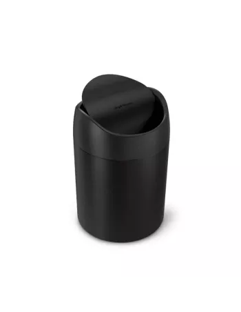 Mini Poubelle à bascule - 1,5L  - Noir Mat 2