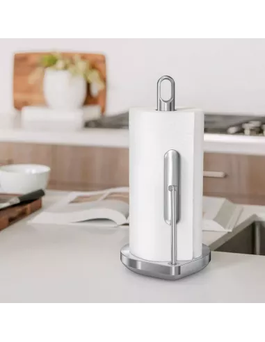 Porte Essuie-tout avec Bras de tension - Inox Brossé