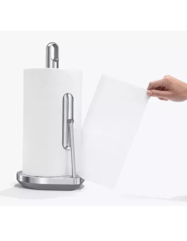 Porte Essuie-tout avec Bras de tension - Inox Brossé