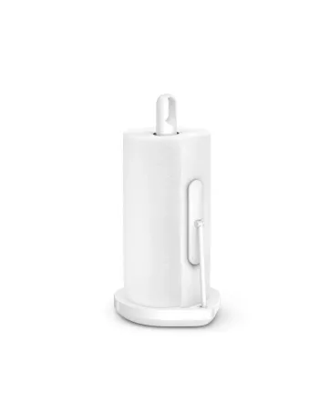 Porte Essuie-tout avec Bras de tension - Acier Blanc