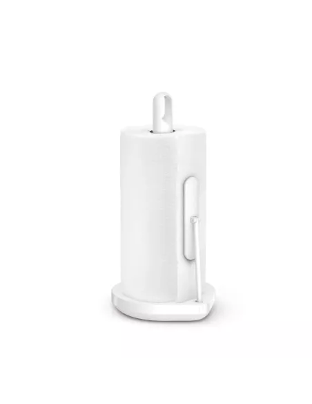 Porte Essuie-tout avec Bras de tension - Acier Blanc