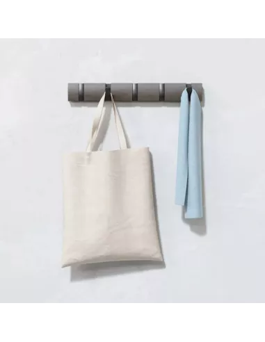 Porte Manteau Mural - Flip 5 crochets - Gris / Etain