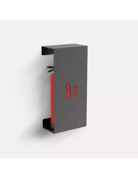 Coffret cache Extincteur Design - Fire Small -  Gris