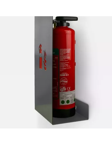 Coffret cache Extincteur Design - Fire Small -  Gris