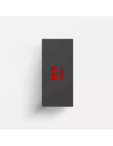 Coffret cache Extincteur Design - Fire Small -  Gris