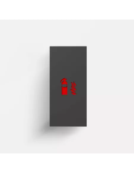 Coffret cache Extincteur Design - Fire Small -  Gris