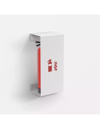 Coffret cache Extincteur Design - Fire Small -  Blanc