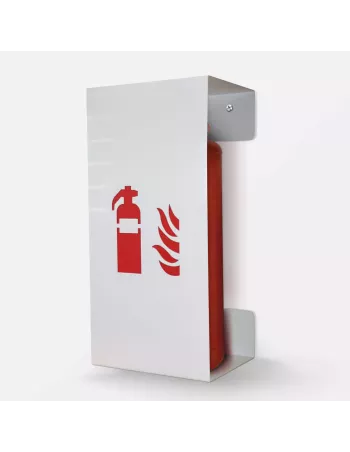 Coffret cache Extincteur Design - Fire Small -  Blanc 2