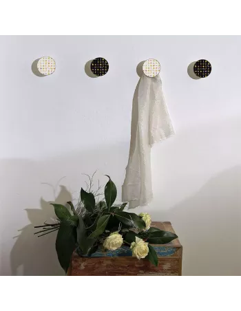 Patère murale Design Art Up Karim - Coloris Blanc 2