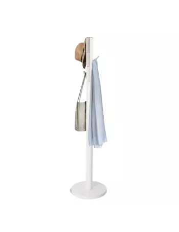 Porte manteaux sur pied - 9 crochets escamotables - Flapper Blanc - Umbra