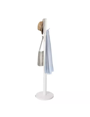 Porte manteaux sur pied - 9 crochets escamotables - Flapper Blanc - Umbra