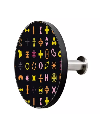 Patère murale Design Art Up Karim - Coloris Noir