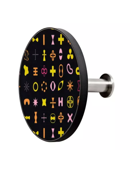 Patère murale Design Art Up Karim - Coloris Noir