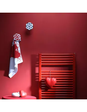 Patère murale Art Up Resine Pop - Coloris Blanc et Noir 2