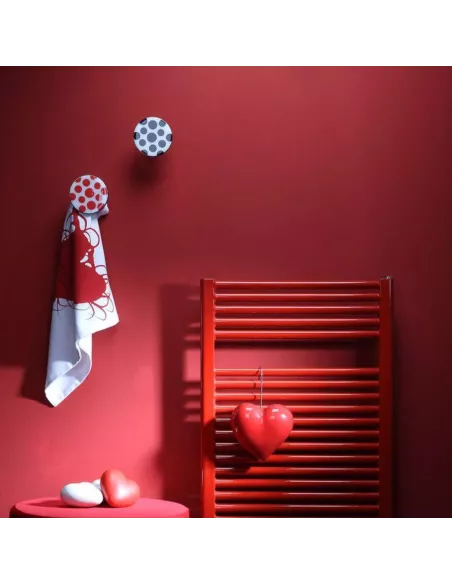 Patère murale Art Up Resine Pop - Coloris Blanc et Noir