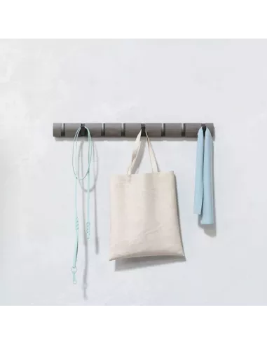 Porte manteau mural - Flip 8 Crochets - Gris / Etain Umbra
